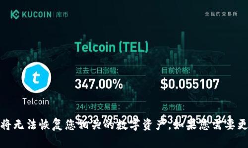很抱歉，您需要注意保护您的助记词和私钥，遗失后将无法恢复您相关的数字资产。如果您需要更多建议或有关数字货币钱包使用的帮助，请告诉我！